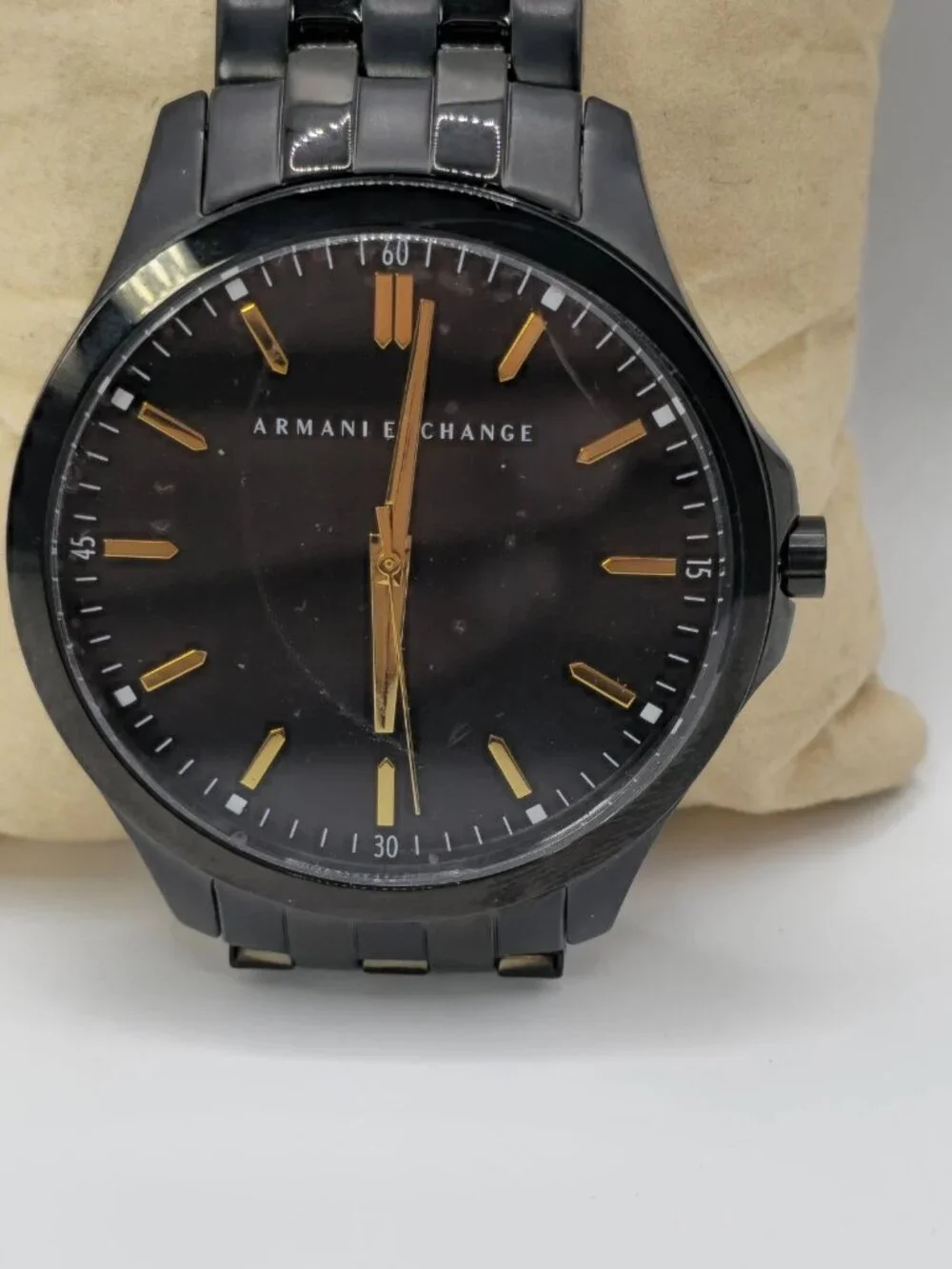 Armani Exchange Hampton AX2144 Men's Black Steel Watch 45mm